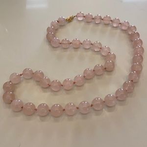 Women’s Rose Quartz Beaded Necklace